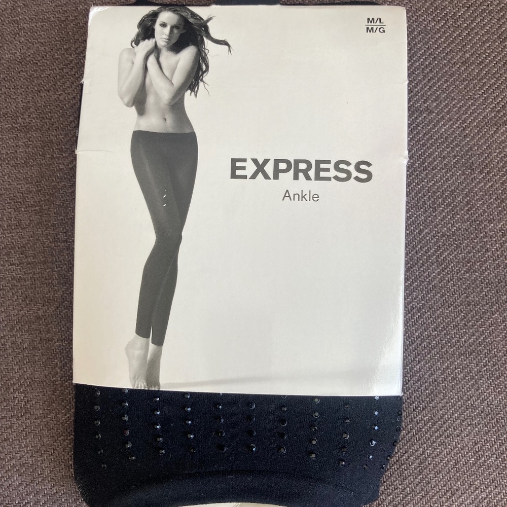 Express Ankle Leggings with Eyelet Detail - Size M/L, New with Tags